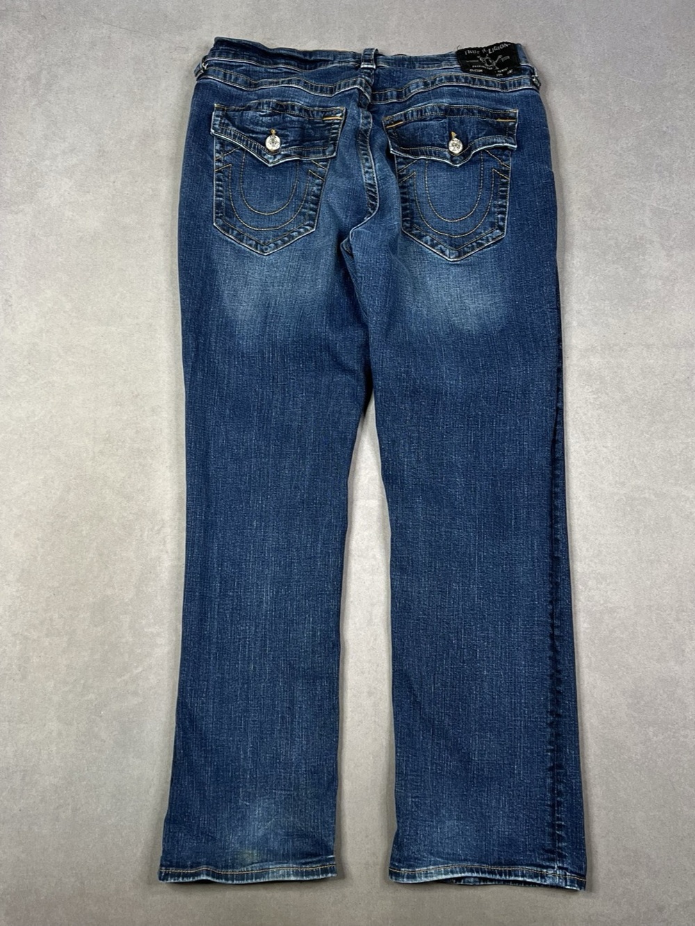 True Religion Bootcut Jeans in Blue Waist 38